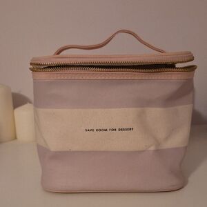 Kate Spade Pink and Cream Cosmetic Bag